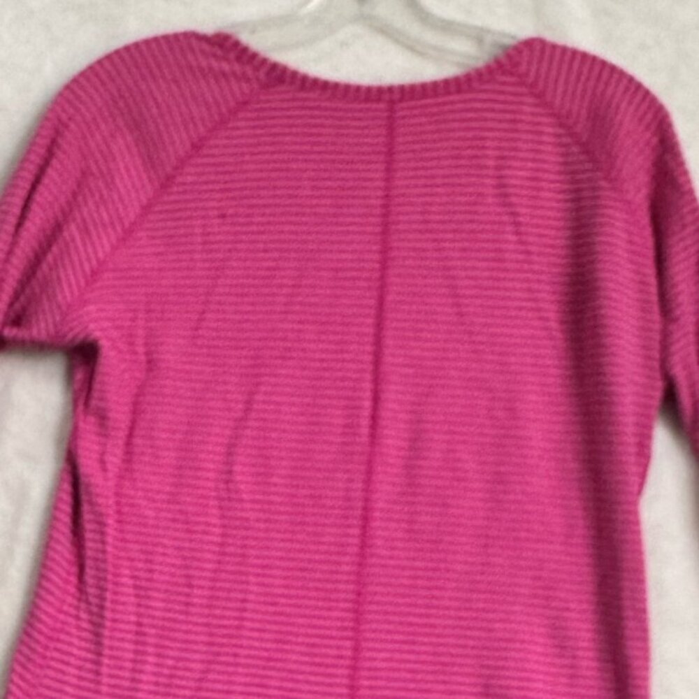 Lululemon Reversible Open Your Heart Striped Long Sleeve Crew Neck Top Long 12 - Picture 11 of 14